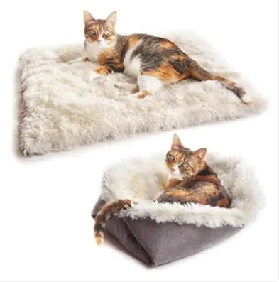 Convertible Folding Plush Pet Mat